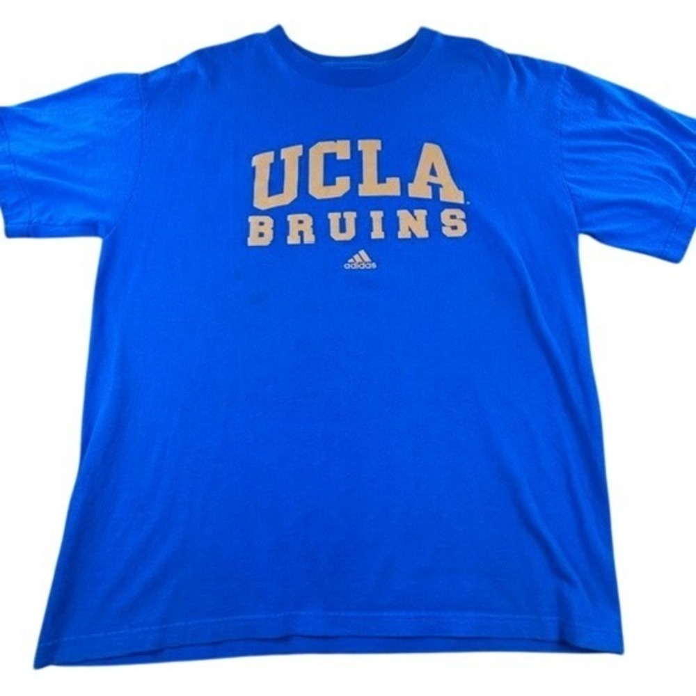 Adidas UCLA Bruins Men's Blue Short Sleeve Cotton T-shirt LG